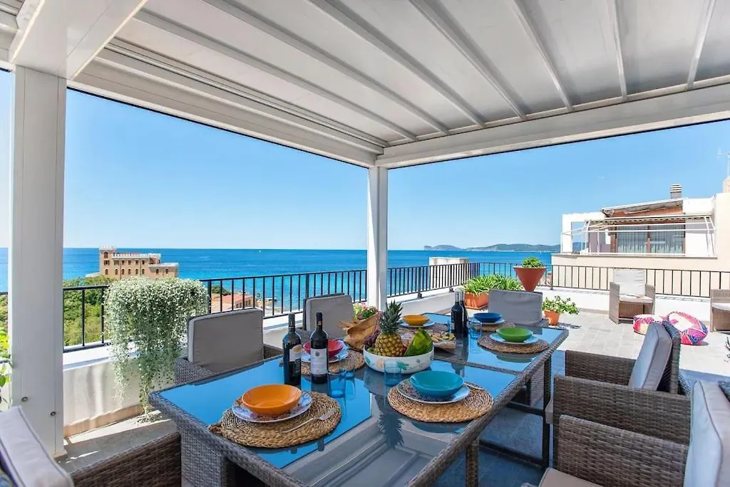 Attico Mir El Mar Alghero Con Spettacolare Terrazza Panoramica Vista Mare Apartment
