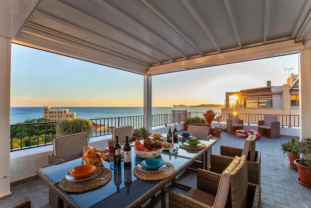 Apartment Attico Mir El Mar Alghero Con Spettacolare Terrazza Panoramica Vista Mare