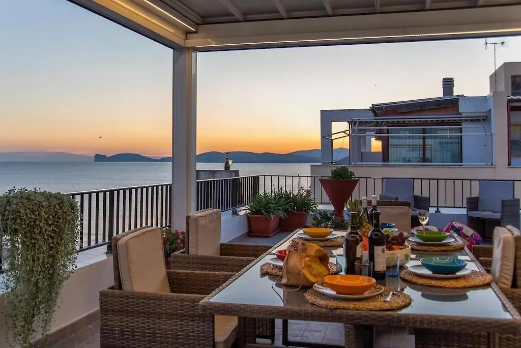 Apartment Attico Mir El Mar Alghero Con Spettacolare Terrazza Panoramica Vista Mare